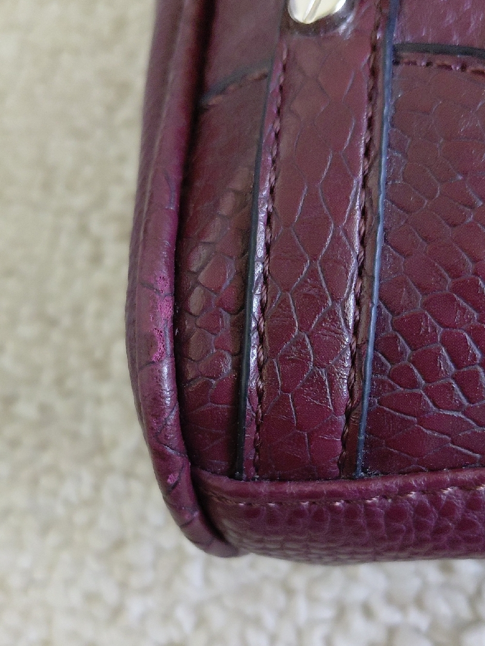 Dana Buchman Crossbody Burgundy Purse/Hand Bag - Picture 10 of 10
